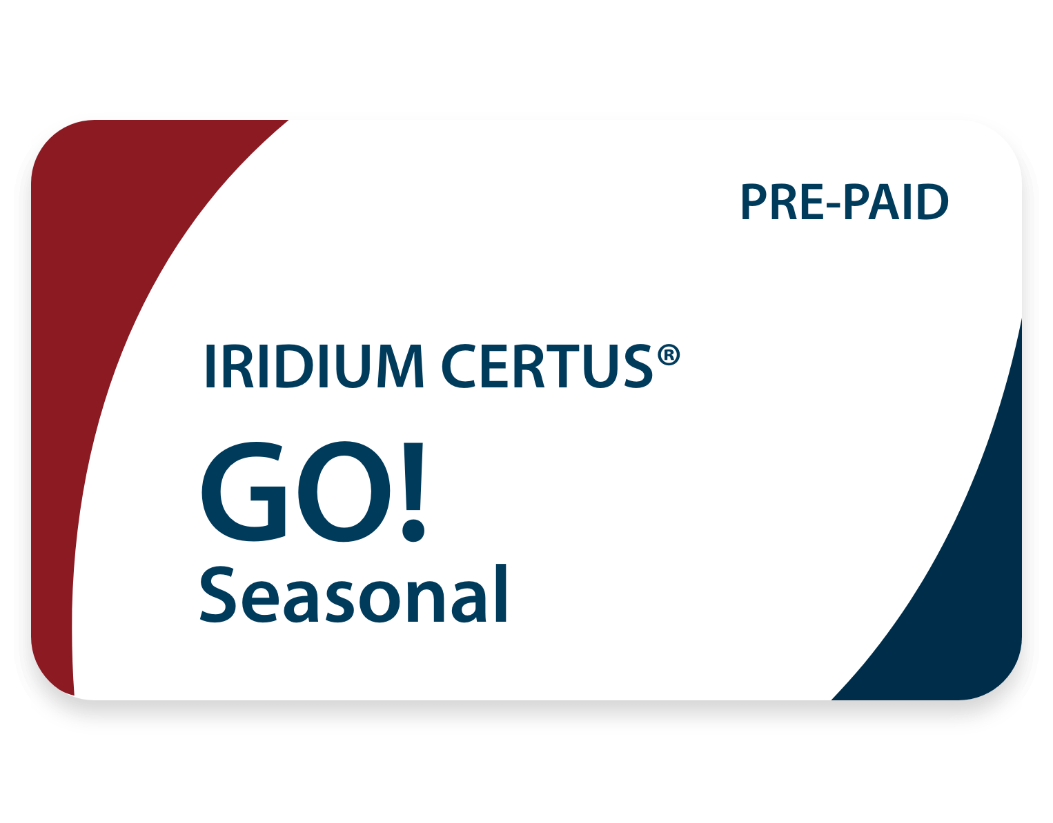 Iridium certus pre-paid GO! Seasonal airtime plan
