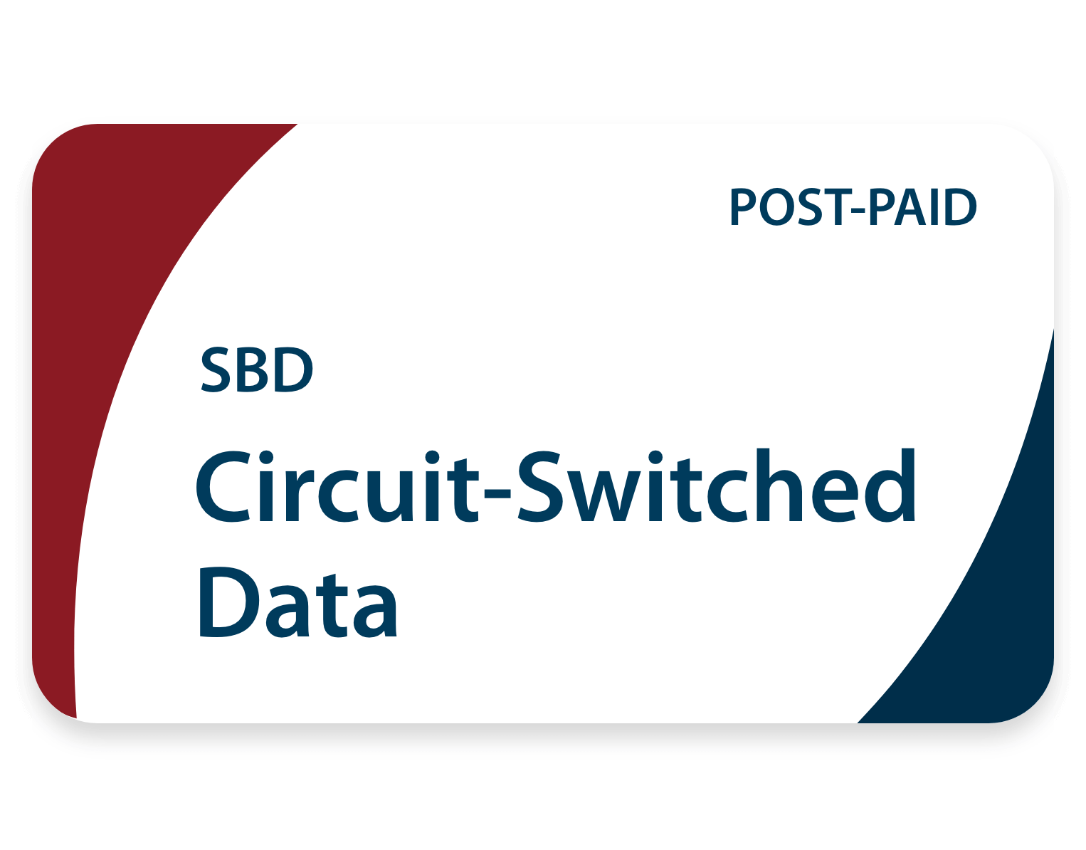 Circuit switched data (SBD) post-paid airtime plan