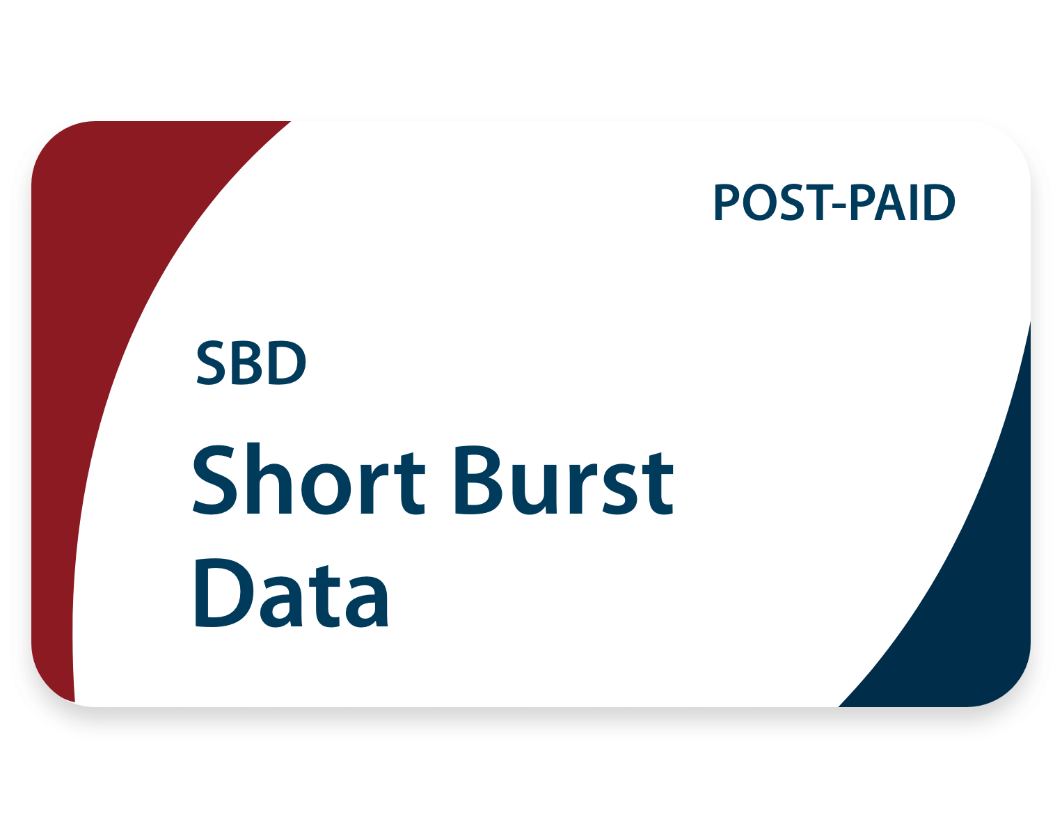 Short burst data (SBD) post-paid airtime plan